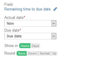 Remaining Time to Due date