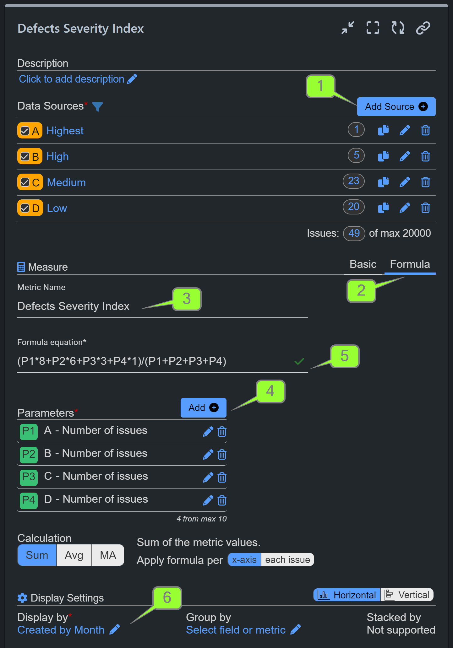 Defects Severity Index Report on Jira Dashboard settings