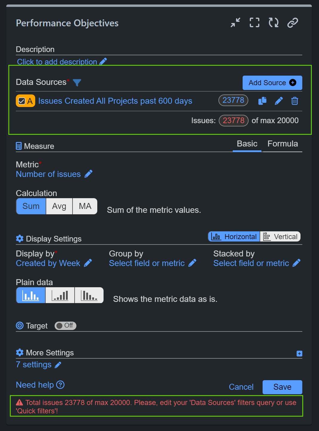 Unfiltered data source data privacy loading speed 1